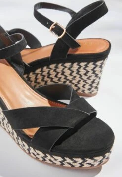 Next FOREVER COMFORT OPEN TOE - Espadrille - Black -Next 8576dc01a9f54f87ba544270d4903bae