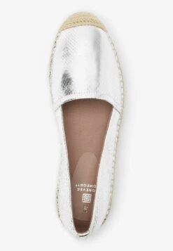 Next FOREVER COMFORT FLAT - Espadrille - Silver -Next 86ce0a8a4fa24021bdc2910b9ac70d5e