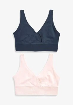 Next WRAP CROSSOVER SEAM FREE 2 PACK - Bustier - Navy Blue Cream -Next 8770e68649d04ed4a5e32314d1716989