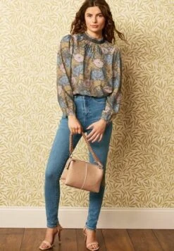 Next SHIRRED LONG SLEEVED STANDARD - Bluse - Morris & Co Kennet -Next 88d0779ec1844eea9cef4b3fb815515b