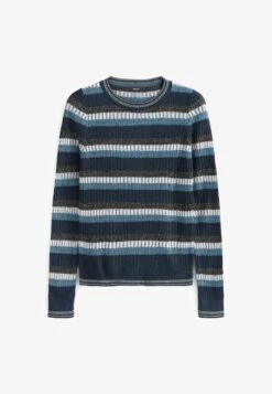 Next STRIPED CREW NECK STANDARD - Strickpullover - Blue -Next 891c6388e1364e2cb7fdf386aa5b66d7