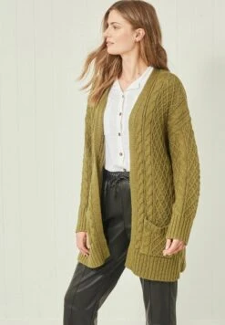 Next CABLE - Strickjacke - Khaki Green