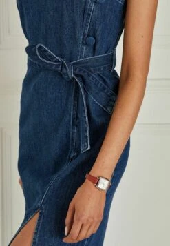 Next BUTTON DETAIL STANDARD - Jeanskleid - Mid Blue -Next 8c43437aed0b4d3c8156f6f271332a66