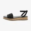 Next FOREVER COMFORT DETAIL WITH ANKLE STRAP R - Espadrille - Black