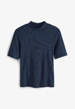 Next HALF SLEEVE HIGH NECK STANDARD - T-Shirt Basic - Navy -Next 8d46341484014f89840b1b01b38e80c2
