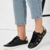 Next FOREVER COMFORT EMBROIDERED STAR - Sneaker Low - Black Gold