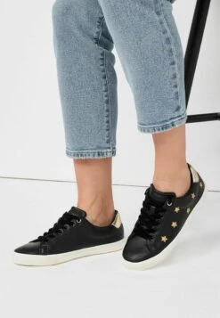 Next FOREVER COMFORT EMBROIDERED STAR - Sneaker Low - Black Gold