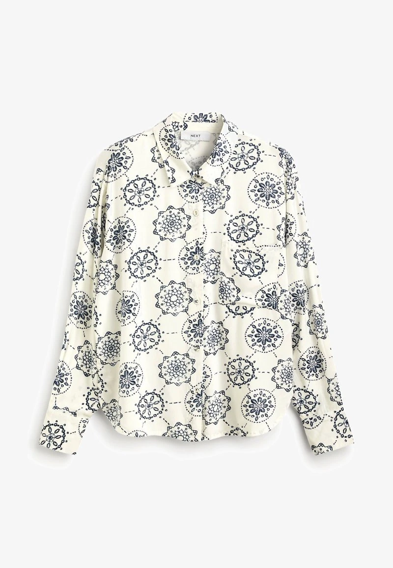 Next LONG SLEEVE - Hemdbluse - Blue White Floral 4 Next LONG SLEEVE - Hemdbluse - Blue White Floral – Bild 4
