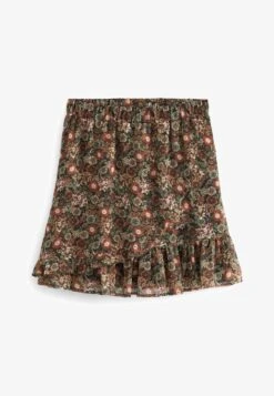 Next RUFFLE STANDARD - A-Linien-Rock - Brown Floral -Next 8e38380f45e647c78972ee88c5fccc5c