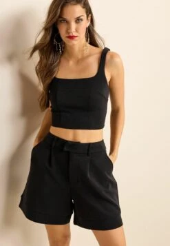 Next HIGH WAIST - Shorts - Black -Next 9212024d022e4726a6e0af7d35bb8466