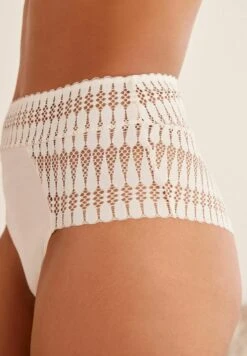 Next GRAPHIC HIGH RISE HIGH LEG - Slip - Cream -Next 928aaeb1ed2741e98a97e464008d18ab