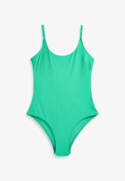 Next ESSENTIAL SCOOP STANDARD - Badeanzug - Yellow Rib -Next 93ec80c6a5204f8fa6ebf73e825f146e