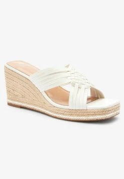 Next FOREVER COMFORT WEAVE - Pantolette Hoch - Bone White -Next 9454fdbb24ff425ebc19b1a43f096f73