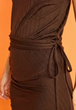 Next RUCHED SIDE SPLIT STANDARD - Maxirock - Chocolate Brown -Next 974f7dbe6f3c4b0993c6791765d00363