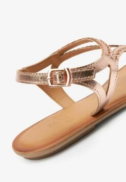 Next FOREVER COMFORT PLAIT TOE POST - Zehentrenner - Rose Gold -Next 983c41348a504242a73aee5718a60bb7