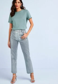 Next SHORT SLEEVE CREW NECK - T-Shirt Print - Green