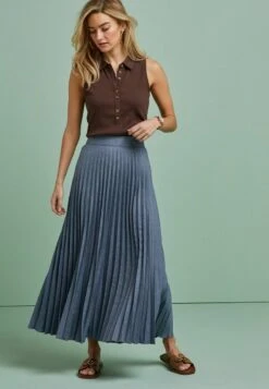 Next TAILORED STANDARD - Faltenrock - Navy Blue -Next 9a5b7bc52d1241ccad7252076e90680b 1