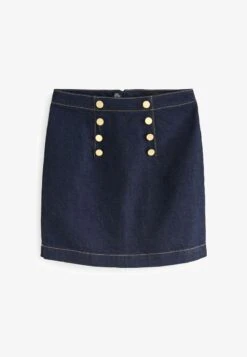 Next BUTTON FRONT STANDARD - Minirock - Rinse Blue