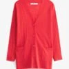 Next SLEEVE BUTTON UP STANDARD - Strickjacke - Bright Red