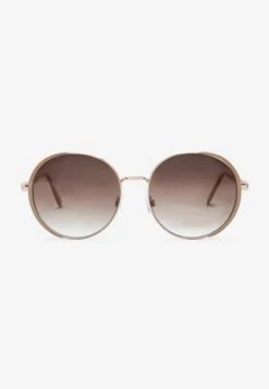Next ROUND METAL FRAME STANDARD - Sonnenbrille - Mink Ecru -Next 9f31f0644f254fb1a277b4bc97231976