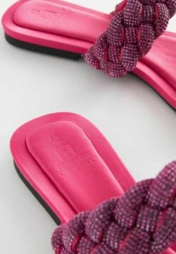 Next FOREVER COMFORT JEWELLED STANDARD - Pantolette Flach - Pink -Next a03cf62b1062423cbd5ef3c26d61d009