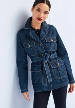 Next LONGLINE - Jeansjacke - Blue -Next a16ab51f822c425898e0447bb6de2f24 1