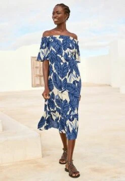 Next OFF SHOULDER STANDARD - Jumpsuit - Aqua Green Animal 9 Next OFF SHOULDER STANDARD - Jumpsuit - Aqua Green Animal -Next a25f5a0aebb346a5bd6b04a87dfee814