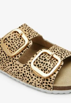 Next DOUBLE STRAP - Pantolette Flach - Animal -Next a2e853ec355049e8970e1907f9970fc9