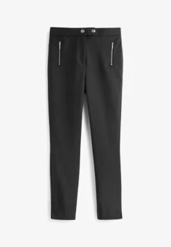 Next ELASTIC BACK ZIP DETAIL STANDARD - Stoffhose - Black -Next a2f827c47a41494da98f54e1beb0b819