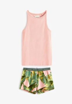 Next SET - Nachtwäsche Set - Pink Palm