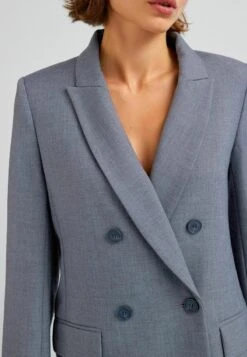 Next TWILL DOUBLE BREASTED STANDARD - Kurzmantel - Blue -Next a325dc1909bc4369ab2c2bd2ea26d17f