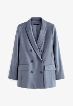 Next TWILL DOUBLE BREASTED STANDARD - Kurzmantel - Blue -Next a62bcd83a88b4fb8811c3de4b0c64bf4