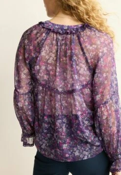 Next SHEER WITH LACE TRIM DETAIL STANDARD - Bluse - Purple -Next a9b524dc359c4cc0aa0fdf0fd5cb1522 1