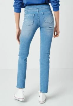 Next SUPER STRETCH SOFT SCULPT PULL-ON STANDARD - Jeans Slim Fit - Mid Blue Denim -Next aa509a3a13d3425097615d184e8444c9