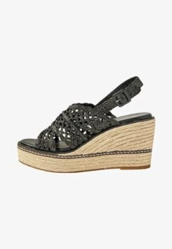 Next FOREVER COMFORT® MACRAME STANDARD - Keilsandalette - Black