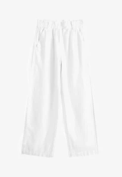Next WIDE LEG - Stoffhose - White -Next abab6d5321fd4516b265547cade74293