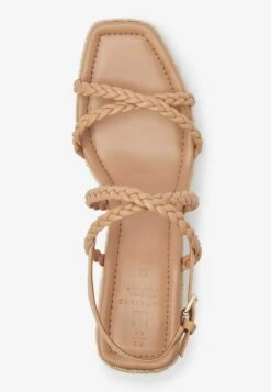 Next SIGNATURE PLAIT STANDARD - Keilsandalette - Brown/khaki Green -Next abea1d10cf9842b39f3ffd3baa478d84
