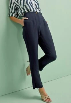 Next SUPER HIGH WAIST SLIM - Chino - Navy Blue 9 Next SUPER HIGH WAIST SLIM - Chino - Navy Blue -Next ac531823b890475c94aede1c16e109ce