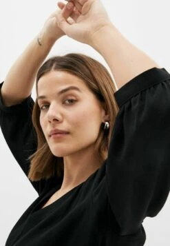 Next 3/4 SLEEVE V-NECK - Bluse - Black -Next aca9d93a9e024dabb8a74edd8165b2bc