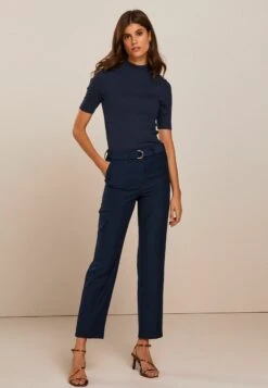 Next HALF SLEEVE HIGH NECK STANDARD - T-Shirt Basic - Navy