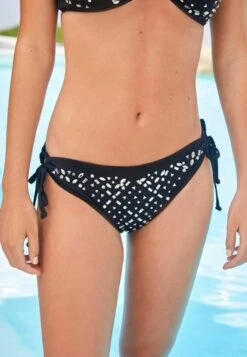 Next DIAMANTÉ TIE SIDE - Bikini-Hose - Black Gem