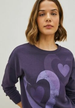 Next GRAPHIC - Sweatshirt - Purple Hearts -Next b5fa5c6fe96746059a65eb63f042bad8
