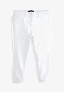 Next PEDAL PUSHER CROPPED - Jeans Shorts - White -Next b74c9feeb5e24ffca345d6b7b51d3123