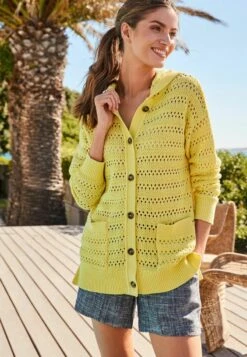 Next STITCH DETAIL STANDARD - Strickjacke - Bright Yellow -Next b7b2cb5d518f40a5a5971b1198ee73c3 1