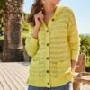 Next STITCH DETAIL STANDARD - Strickjacke - Bright Yellow