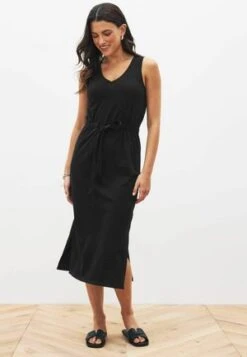 Next SCOOP NECK STANDARD - Strickkleid - Grey -Next b8e4846e94474b55bd1ebb181739e763