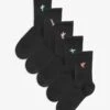 Next EMBROIDERED MOTIF 5 PACK STANDARD - Socken - Black Hummingbird