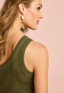 Next ONE SHOULDER STANDARD - Top - Khaki Green -Next bcceab39c1454025a78655f3c4334b92