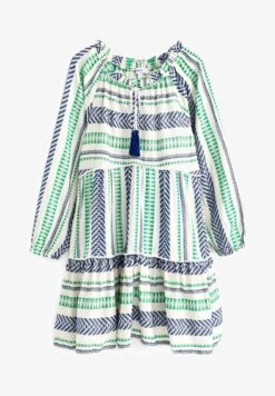 Next KAFTAN MINI SUMMER STANDARD - Freizeitkleid - Neon Orange Yellow -Next bd7cce38e85647ae9d54742789d1b8ea