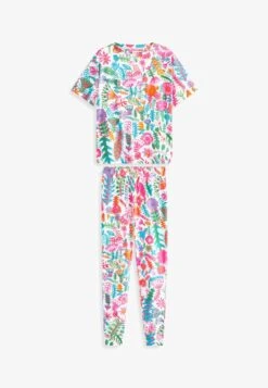Next LUCY TIFFNEY FLORAL SHORT SLEEVE SET STAN - Nachtwäsche Set - Lucy Tiffney White Floral -Next bd8bc01d66f04b6dbb8117770f9b5202 1